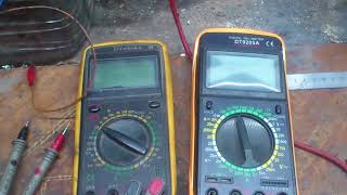 Сравнение мультиметра DT9208a и DT9205a. Comparison of the multimeter DT9208a and DT9205a.