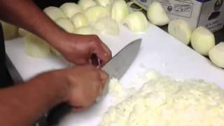 Fastest onion cutter