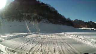 第41回糠平湖氷上タイムトライアル GD3フィット車載
