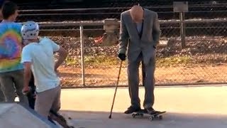 Grandpa Pranks People at Skate Park!