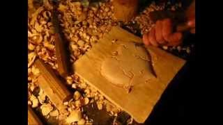 Time lapse wood carve broken heart (rozpukané srdce)