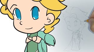 Cómo dibujar a Elsa primavera Chibi (Frozen)