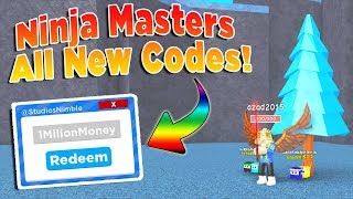 ALL NEW CODES ROBLOX NINJA MASTERS