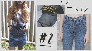 ПЕРЕДЕЛЫВАЕМ СТАРУЮ ОДЕЖДУ #2 / ушиваем юбку, джинсы  / retro style