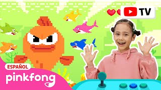 8-Bit Tiburón Bebé Du Ru Du Ru | Canciones Infantiles | Pinkfong en español