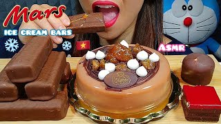EATING CHOCOLATE MOUSSE CAKE + MARS ICE CREAM BARS + CHOCOLATE PASTRIES ASMR Eating Sounds