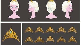 ELSA'S CROWN / КОРОНЫ ЭЛЬЗЫ, РАСКРАСКА-МУЛЬТИК