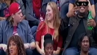 CHICA ES INFIEL A NOVIO EN PLENO PARTIDO POR LA NBA O: Kiss Cam