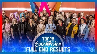 Melodifestivalen 2019 - Full End Results | All 28 Entries | Eurovision 2019 Sweden