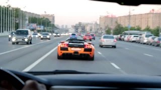 Жесткая погоня по Москве за барсеточниками.