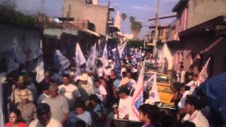 Jocotepec, Jalisco. Laura García pinto de azul San Juan Cosalá