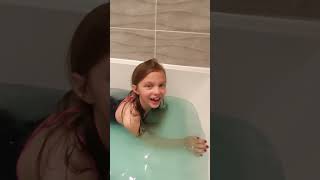 Trying A Bath Bomb Fit For A Mermaid, With Violet