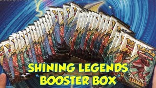 Opening a Shining Legends "Booster Box" | 36 Pokemon TCG Packs with TrainerChip
