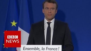 Emmanuel Macron: 'It's a great honour and a great responsibility' BBC News