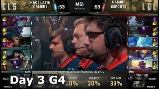 Kaos Latin Gamers vs Gambit Esports | Day 3 LoL MSI 2018 Play-In Group Stage | KLG vs GMB