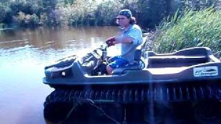 ESCARGO TRACKS climbing a beaver dam no problem