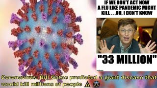 ☣ Coronavirus: Bill Gates predicted a giant disease that would kill millions of people ⚠ ? ☣