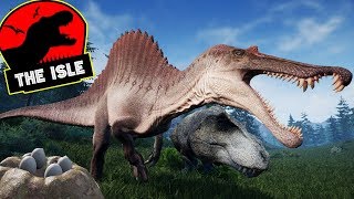 Spinosaurus Caçando, Procurando Território, Família T-REX | The Isle Survival | (PT/BR)