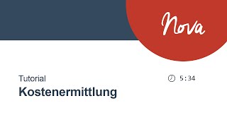 NOVA AVA - Kostenermittlung