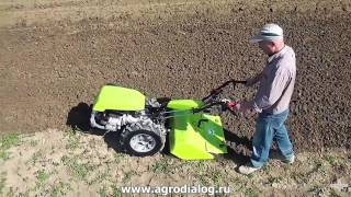Мотоблок Grillo G 85 – G 85D (работа с почвенной фрезой)