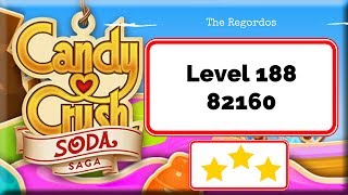 Candy Crush Soda Saga Level 188 82160 points No Boosters