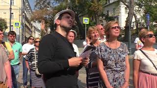 ПЕТР НАЛИЧ: Фрагменты "Звёздной экскурсии" с Петром Наличем по Китай-городу и концерт 09.09.2018