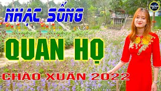 Lóng lánh lúng liếng - LK nhạc sống Quan họ gái quê - Người mẫu 2k2 xinh lung linh .