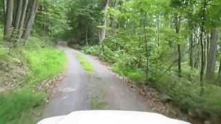 Driving up Turner Mountain