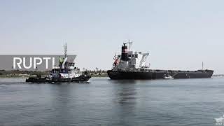 Egypt: Ship resumes trip after briefly getting stuck in Suez canal