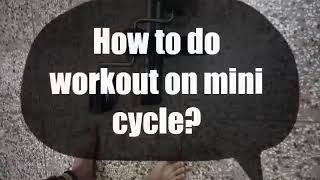 Fitness Cycle - Foot Pedal Exerciser - Foldable Portable Foot, Hand, Arm, Leg Exercise Machine