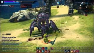 TERA - Lvl 23 Lancer soloing Arakia BaM