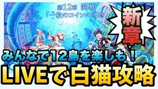【白猫】新章開幕！みんなで１２島を攻略しよう！ネタバレ大アリの生放送！【2日目】