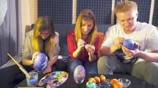 Космические пасхальные яйца с ассистентками =)
