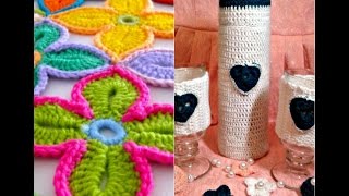 DIY ideas.Цветок.Идеи вязания цветов.Декорирование сумок Crochet