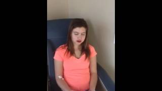Nikki annoyed by hiccups after wisdom tooth extraction 1/24