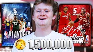 1.5 MILLION VC PACK OPENING! NBA 2K19 NEW CONSOLE NEW TEAM! (LiveStream)