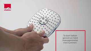 Faucet cleaning ABC - shower nozzles (Swedish)