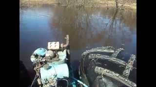 Мотоблок МТЗ-05. Водоплавающий вездеход. Walking tractor MTZ-05. Water Rover.
