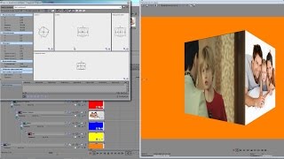 Сони вегас про 13 - 3D куб в 3D плоскости ( 2 вариант )