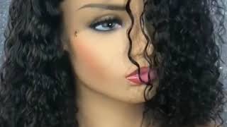 Shortvideosbuy Bob Curly Lace Front Human Hair Wigs For Black Women