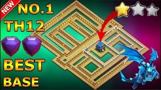 BEST TH12 WAR BASE 2018 Anti 1 Star/Anti 2 Star With Replay Anti Electro Dragon Anti Everything