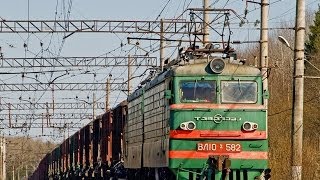 ВЛ10-108 и толкач ВЛ10у-582 (Большой Двор) / VL10-108 and VL10U-582 (RZD, Pikalevo)