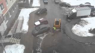Ручная уборка снега по предписанию ГЖИ