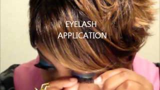 HOW TO APPLY KISS EYELASHES WITH STRINGS