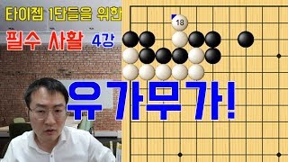 상대방 돌을 유가무가로 잡는 방법! [필수 사활 #4]