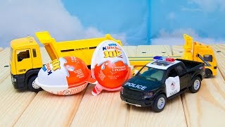 Машинки мультфильм - Мир машинок - 112 серия:  Самосвал, Киндер Сюрприз. Развивающий мультик.