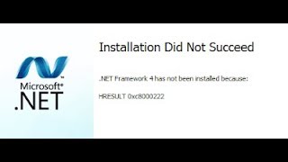 Cara mengatasi gagal install net framework "installation did not succeed"