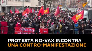 Germania: protesta no-vax incontra una contro-manifestazione