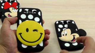 ОБЗОР: Прикольный Силиконовый Чехол-Накладка для Samsung Galaxy S3 GT-i9300 серия "Disney"