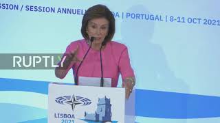 Pelosi receives inaugural "Women for Peace and Security Award" from NATO Parliamentary Assembly